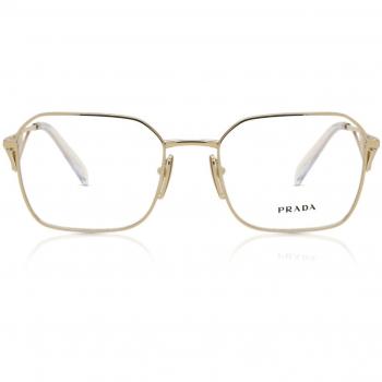 Prada PR A51V ZVN1O1 Women's Eyeglasses Gold Size 55 (Frame Only) - Blue Light Block Available