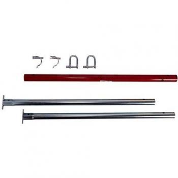 Mottez Barre de remorquage Rouge 235 cm