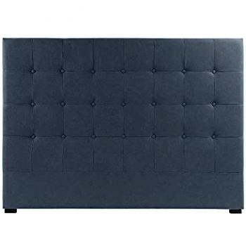 Cabecero de Cama DKD Home Decor Azul Poliéster Madera MDF