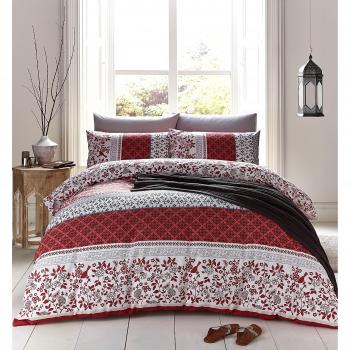 Catherine Lansfield - Juego de funda de edredón para cama matrimonial, diseño oriental de pájaros