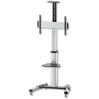 Soporte de Pie con Estante para TV LCD/LED/Plasma 37-70 - Capacidad 50kg, Regulable 160cm