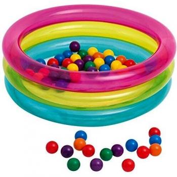 Intex 48674NP - Piscina de bolas hinchable con 50 bolas de colores