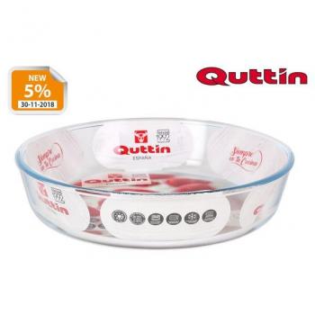 Molde de tarta de vidrio hondo 26cm de la marca Quttin.