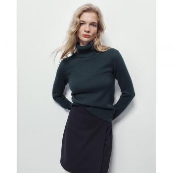 Sfera - Jersey de cuello alto, tejido suave, ajuste regular, manga larga, disponible en varios colores