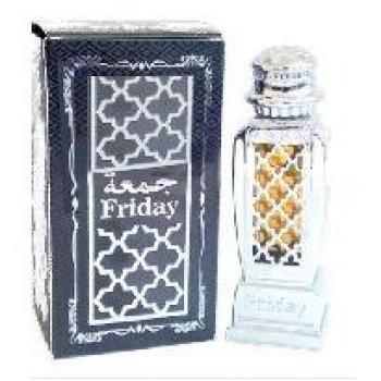 Aceite de Perfume Terapéutico Al Haramain Friday 15 ml - Sin Alcohol, Frasco de Vidrio Exquisito para Hombres y Mujeres