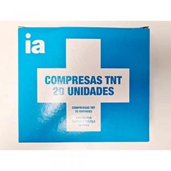 Compresas Estériles de TNT Interapothek 20 unidades, 20x20 cm, especiales para curas, máxima suavidad y delicadas con la piel