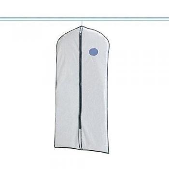 Rayen - Funda de ropa para armario. Funda de traje para percha. Cubre vestido resistente al polvo, humedad y polillas. 60 x 135 cm. Translúcido