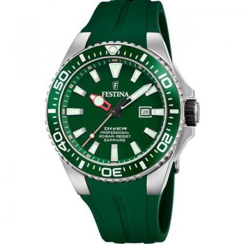 Reloj Festina The Originals F20664/2 para Hombre con Correa de Caucho Verde