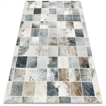 Alfombra Patchwork 21716 Beige - Piel de Vacuno Rectangular 120x170 cm