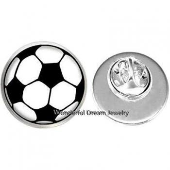 Broche de fútbol, broche de fútbol, regalo de la madre de fútbol, regalo de fanático de fútbol, broche deportivo, joyas de fútbol, joyas de fútbol, equipo de fútbol, PU155