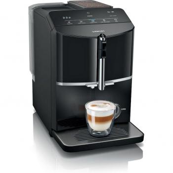 Cafetera automática SIEMENS TF301E09 (s300) - Cafetera Espresso, sistema de preparación de café automático, diseño compacto, capacidad para preparar espresso y café largo, panel de control intuitivo, función de vapor para espumar