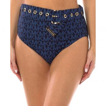Braguita de bikini de cintura alta Michael Kors azul XS