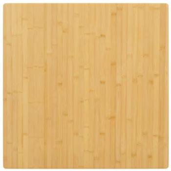 Mesa de bambú cuadrada 70x70x4 cm, tablero de mesa de repuesto, ideal para café y comedor