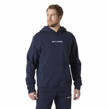 Sudadera con capucha Helly Hansen de felpa de algodón azul marino - XL