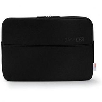 Dicota BASE XX S 11-11.6 pulgadas, funda de transporte para ordenador portátil, funda elástica ligera, color negro