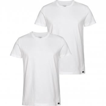 Camiseta Lee Básica Manga Corta 2 Unidades Blanco Hombre Adulto XXL
