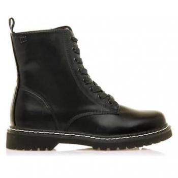 Botas para mujer MTNG 54164 Storm Low, color negro, botín plano, casual, cierre con cremallera