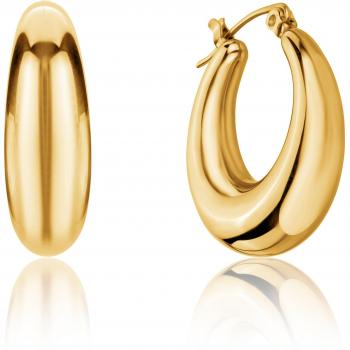 Isabella Ford Luna Gold Creole Earrings for Women