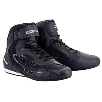 Alpinestars Faster-3 Rideknit Motorcycle Shoes - Black/Dark Gray