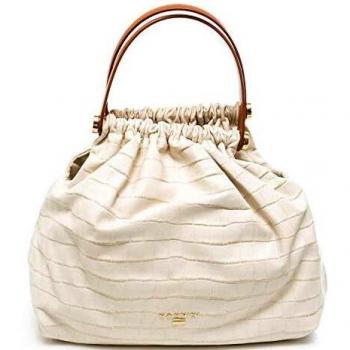 Nannini Bolso mujer lovely coco cocodrilo bolso beige Talla única