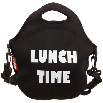 Bolsa de Almuerzo Bergner BGIB-5074 en Neopreno, Tamaño 30 x 30 x 17 cm, Color Negro