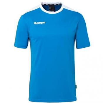 Camiseta Deportiva Kempa Emotion 27 Manga Corta Azul para Hombre y Niño