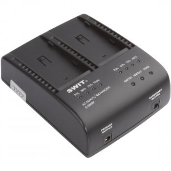 SWIT S-3602F - 2-Channel Simultaneous Charger for Sony NP-F Series Batteries