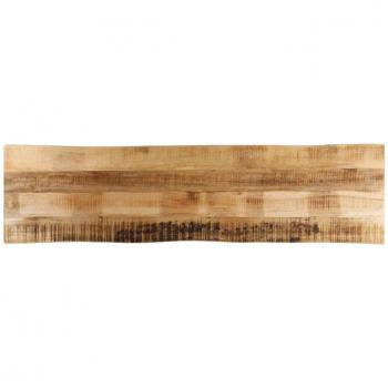 Tablero de mesa borde natural madera maciza mango 160x40x3,8 cm