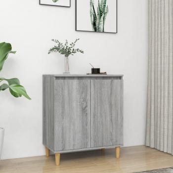 Aparador de madera contrachapada gris Sonoma 60x35x70 cm - Mueble de Almacenaje de Salón, Buffet para salón Moderno, Armario Auxiliar, Armario de Almacenamiento