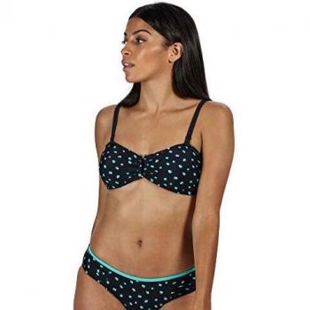 Regatta Aceana-Top De Bikini con Tiras Ajustables Swimwear, Mujer, Navy Dot, 18