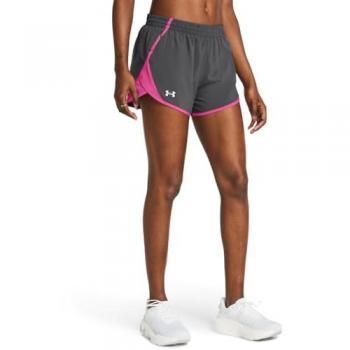 Pantalones Cortos Fly By 3in de Under Armour para Mujer en color Gris - Fucsia