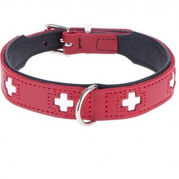 Collar de Alta Calidad Hunter Swiss en Rojo y Negro para Perros