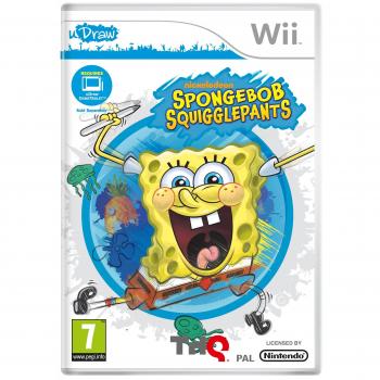 Juego de Video Bob Esponja Garabato Compatible con uDraw para Nintendo Wii