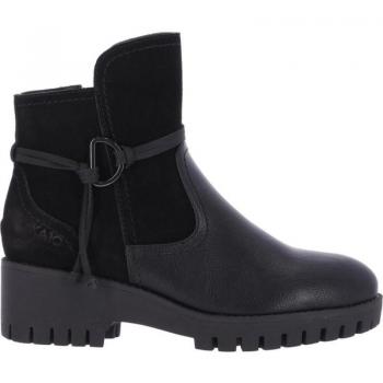 Botines de Mujer Chika10 CARNAVALES 04 Negro/Black con diseño elegante, material de cuero, suela antideslizante, cierre lateral, y tacón medio