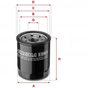Filtro de aceite SOFIMA S 3265 R