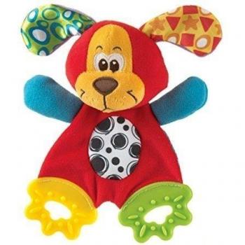 Playgro 0183155 - Mantita mordedor, diseño perrito Pooky