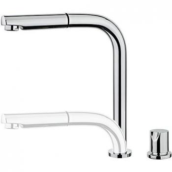 Grifo de Cocina TEKA AUK983 Monomando Retráctil y Extraíble en Cromo