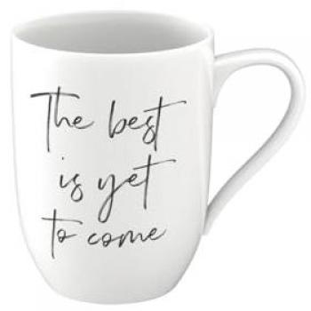 Villeroy & Boch Porcelain Statement Mug - The Best is Yet to Come Design