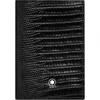 Montblanc Meisterstück Selection Lizard Caja para Tarjetas de Visita, 10 cm, Negro