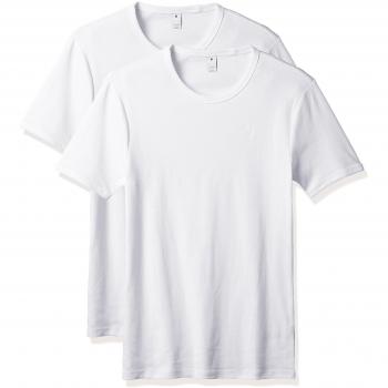 G-Star RAW Men's Basic Slim Fit T-Shirt 2-Pack - White
