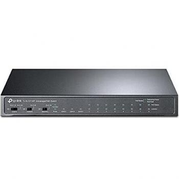 TP-Link TL-SL1311MP Desktop Switch, 8-Port Fast Ethernet with PoE+, 2-Port Gigabit Ethernet, 1-Port Gigabit SFP