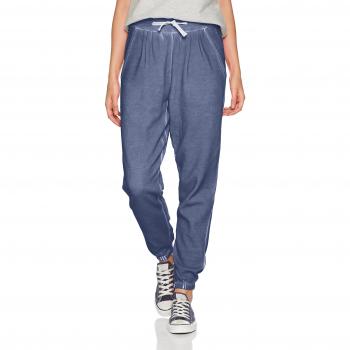 Urban Classic Women's Spray Dye Sweatpants - Denim Blue, Loose Fit, 80% Cotton, 20% Polyester