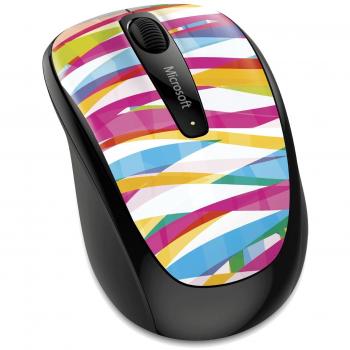 Microsoft Wireless Mobile Mouse 3500 - Ratón inalámbrico, compatible con Mac y Windows, diseño Bandage Strip