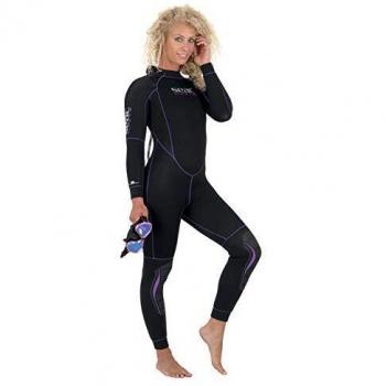 SEAC Alfa 7.0 Traje de Buceo en Neopreno de 7 mm para Mujer, Adultos Unisex, Negro, L
