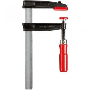Tornillo de apriete de fundición maleable Bessey TGRC 400/100 con empuñadura de madera y apertura máxima de 400 mm