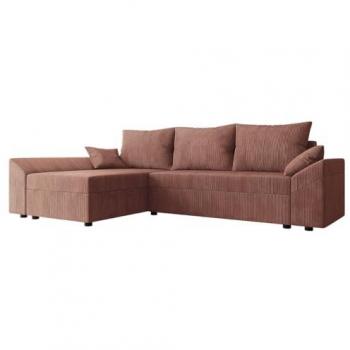 Sofá Rinconero Memphis 104 con Función de Descanso y Caja de Ropa de Cama, 240 x 145 x 82 cm