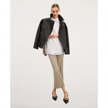 Pantalones kick flare de rayas diplomáticas