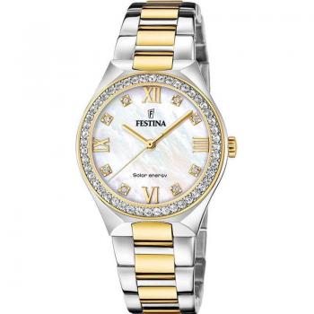 Festina Solar Energy Ladies Watch F20659/1 Multicolor Stainless Steel 316L