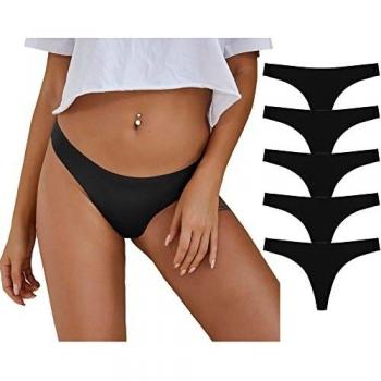 RosyWing Pack de 5, Tangas Mujer, Bragas Mujer, Ropa Interior para Mujer, sin Costuras, Suave y Cómodo