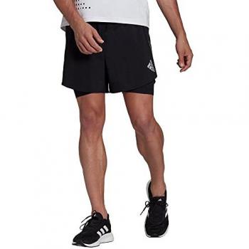 Adidas Pantalones Cortos 2 En 1 D4R, Color Negro, Talla XL, para Hombre